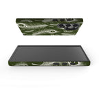 Feathers in Bloom Army Green Tough Case for Samsung Galaxy — Finnaij