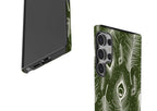 Feathers in Bloom Army Green Tough Case for Samsung Galaxy — Finnaij