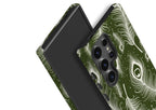 Feathers in Bloom Army Green Tough Case for Samsung Galaxy — Finnaij