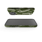 Feathers in Bloom Army Green MagSafe Tough Case for iPhone — Finnaij