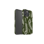 Feathers in Bloom Army Green Tough Case for iPhone — Finnaij