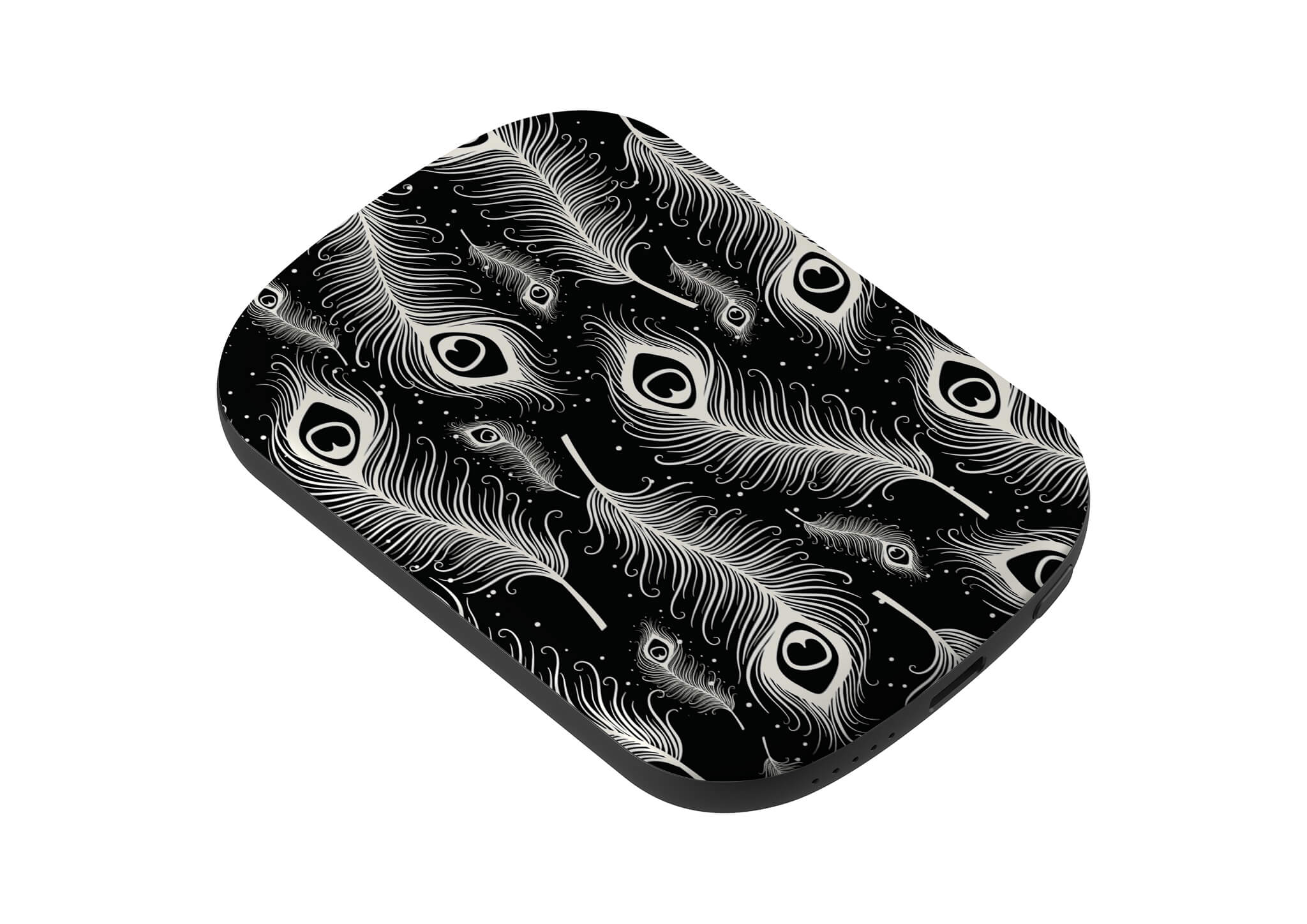 Feathers in Bloom Black MagSafe CHARGEPOD — Finnaij
