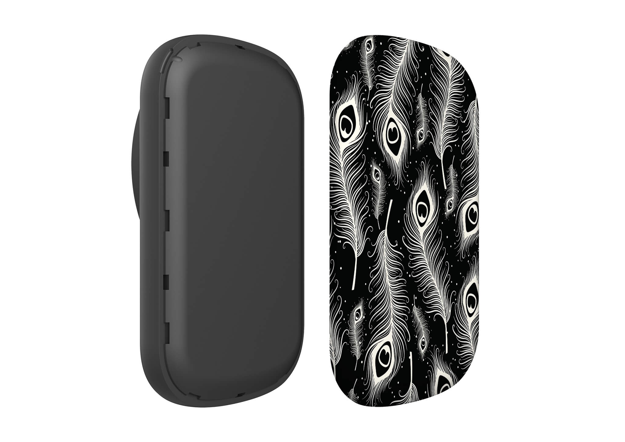 Feathers in Bloom Black MagSafe CHARGEPOD — Finnaij