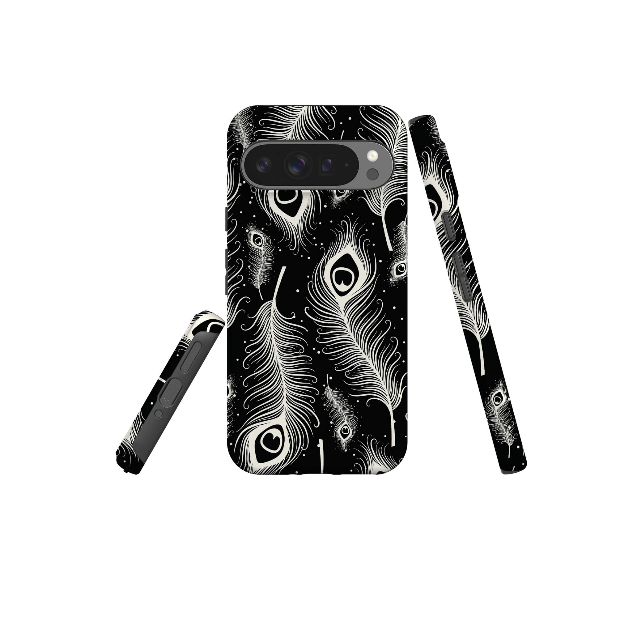 Feathers in Bloom Black Tough Case for Google Pixel — Finnaij