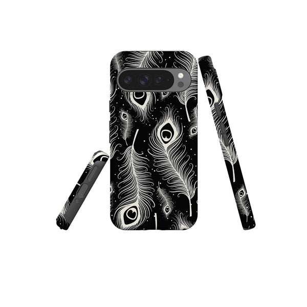 Feathers in Bloom Black - Google Tough Case