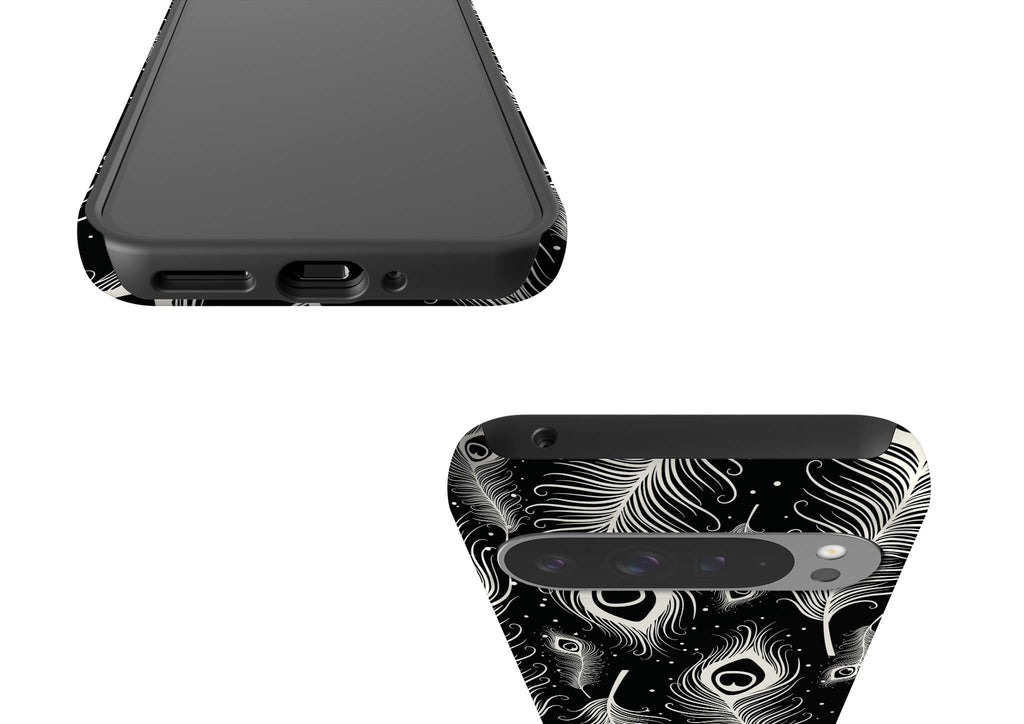 Feathers in Bloom Black Tough Case for Google Pixel — Finnaij