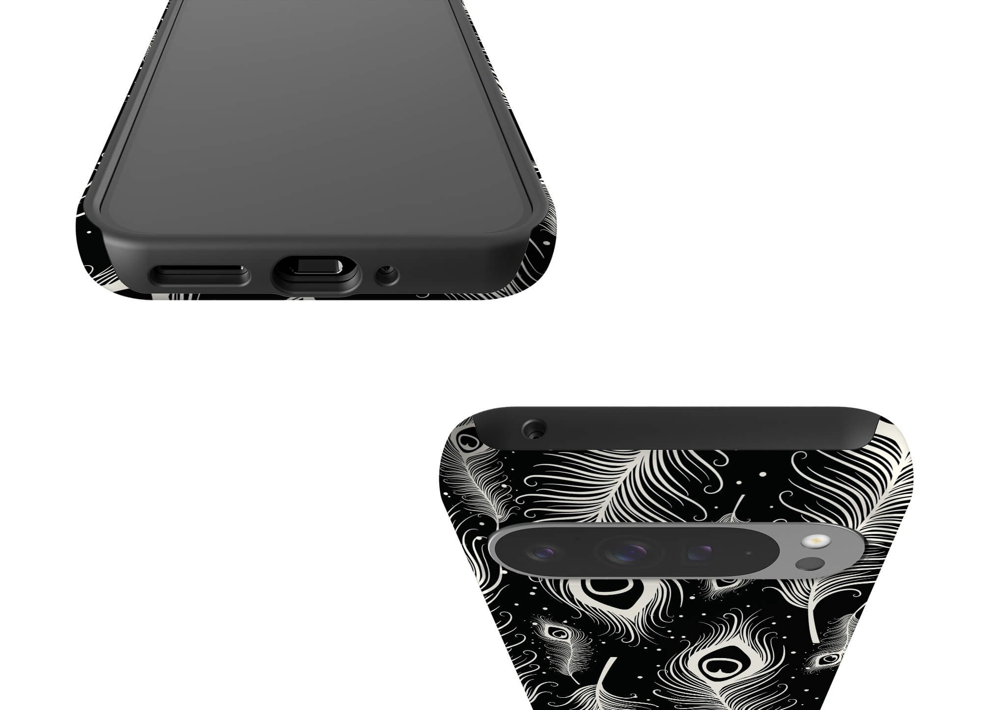 Feathers in Bloom Black Tough Case for Google Pixel — Finnaij