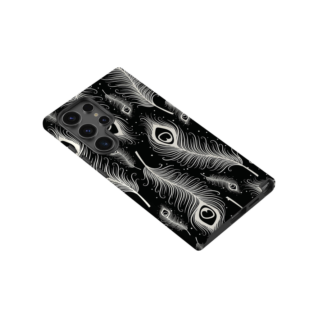 Feathers in Bloom Black Tough Case for Samsung Galaxy — Finnaij