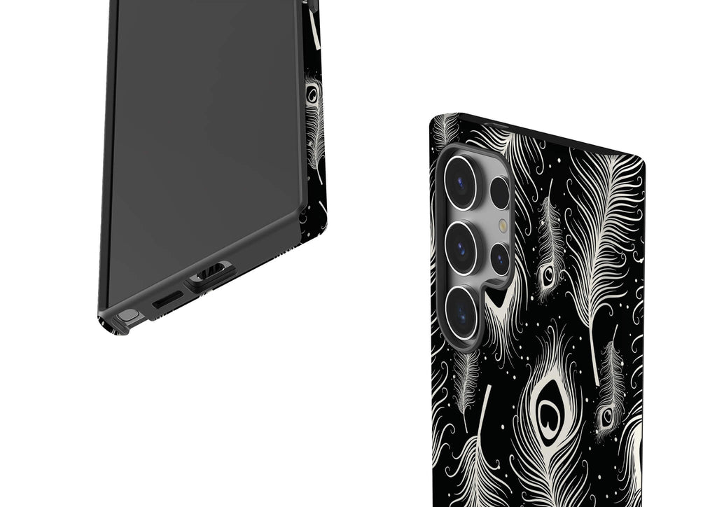 Feathers in Bloom Black Tough Case for Samsung Galaxy — Finnaij