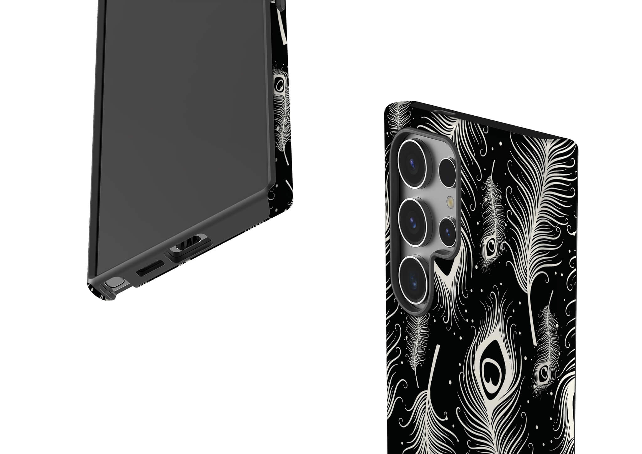 Feathers in Bloom Black Tough Case for Samsung Galaxy — Finnaij