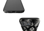 Feathers in Bloom Black — Magsafe Tough Case for iPhone — Finnaij