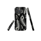 Feathers in Bloom Black Tough Case for iPhone — Finnaij