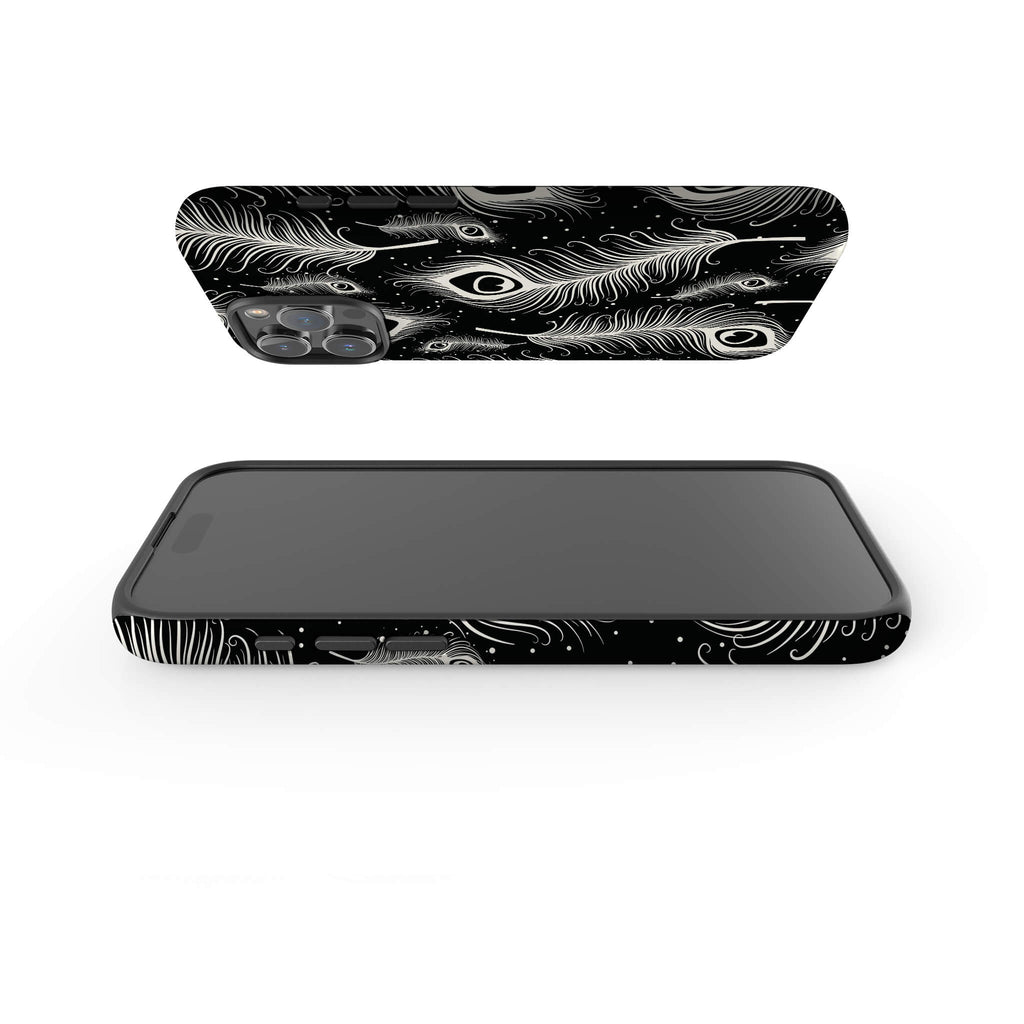 Feathers in Bloom Black Tough Case for iPhone — Finnaij