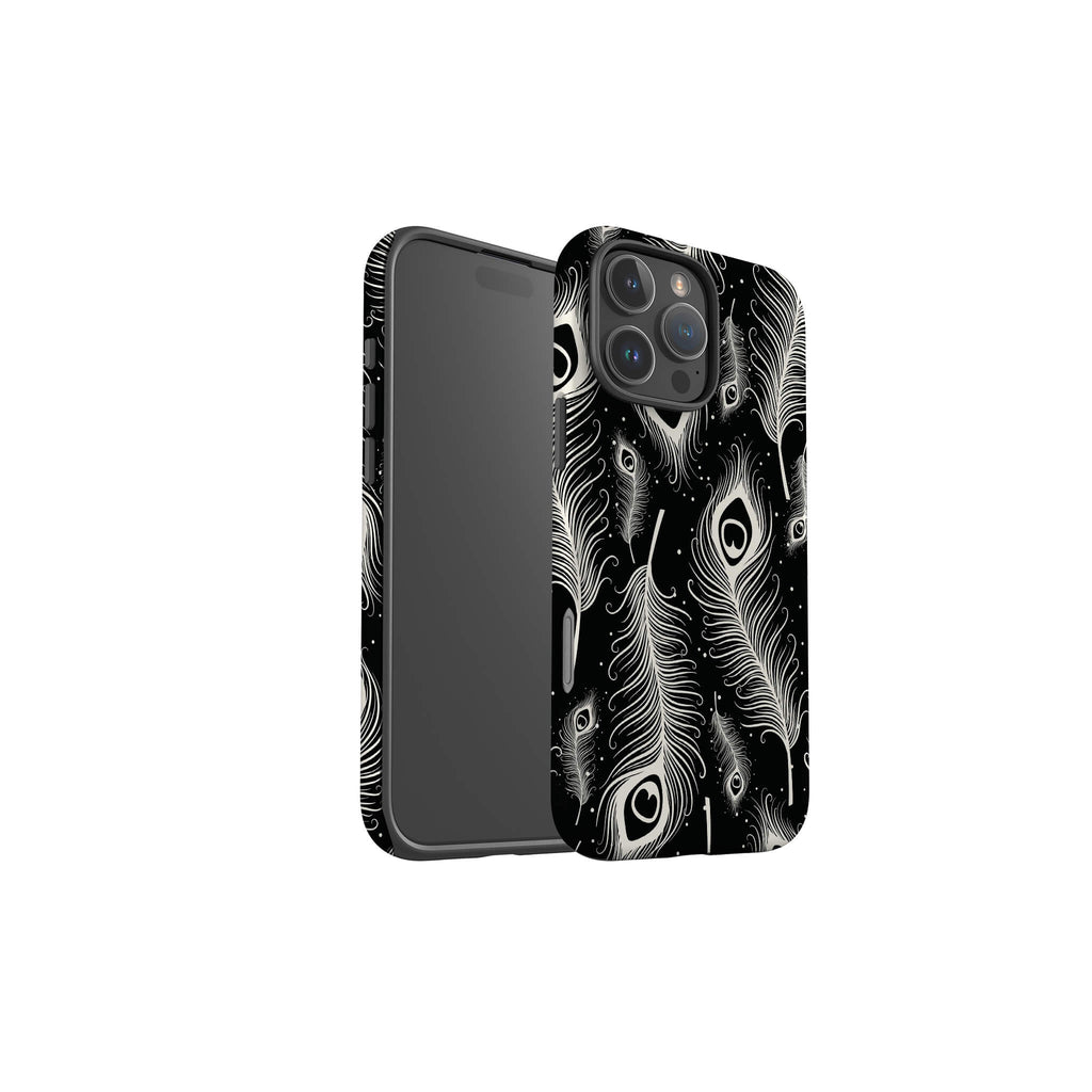 Feathers in Bloom Black Tough Case for iPhone — Finnaij