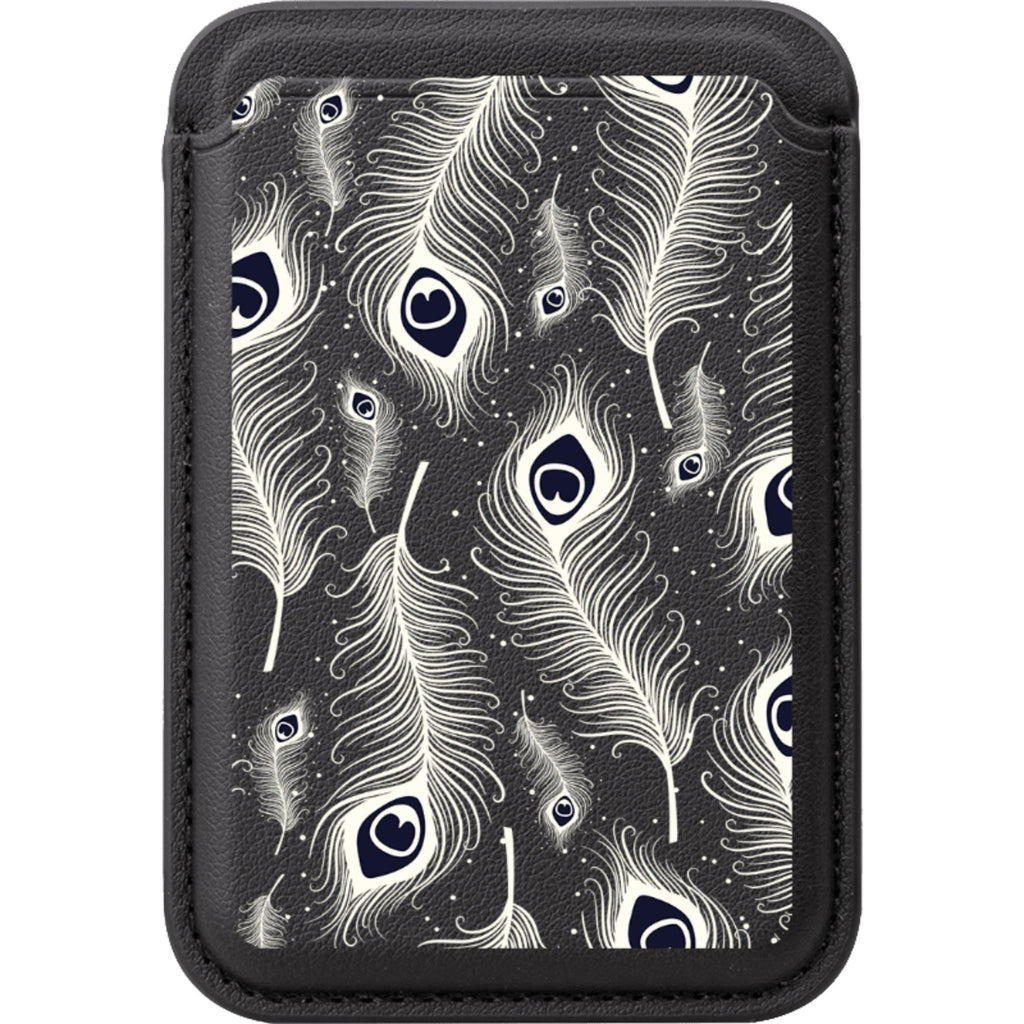 Feathers in Bloom — Magsafe Wallet for Black — Finnaij