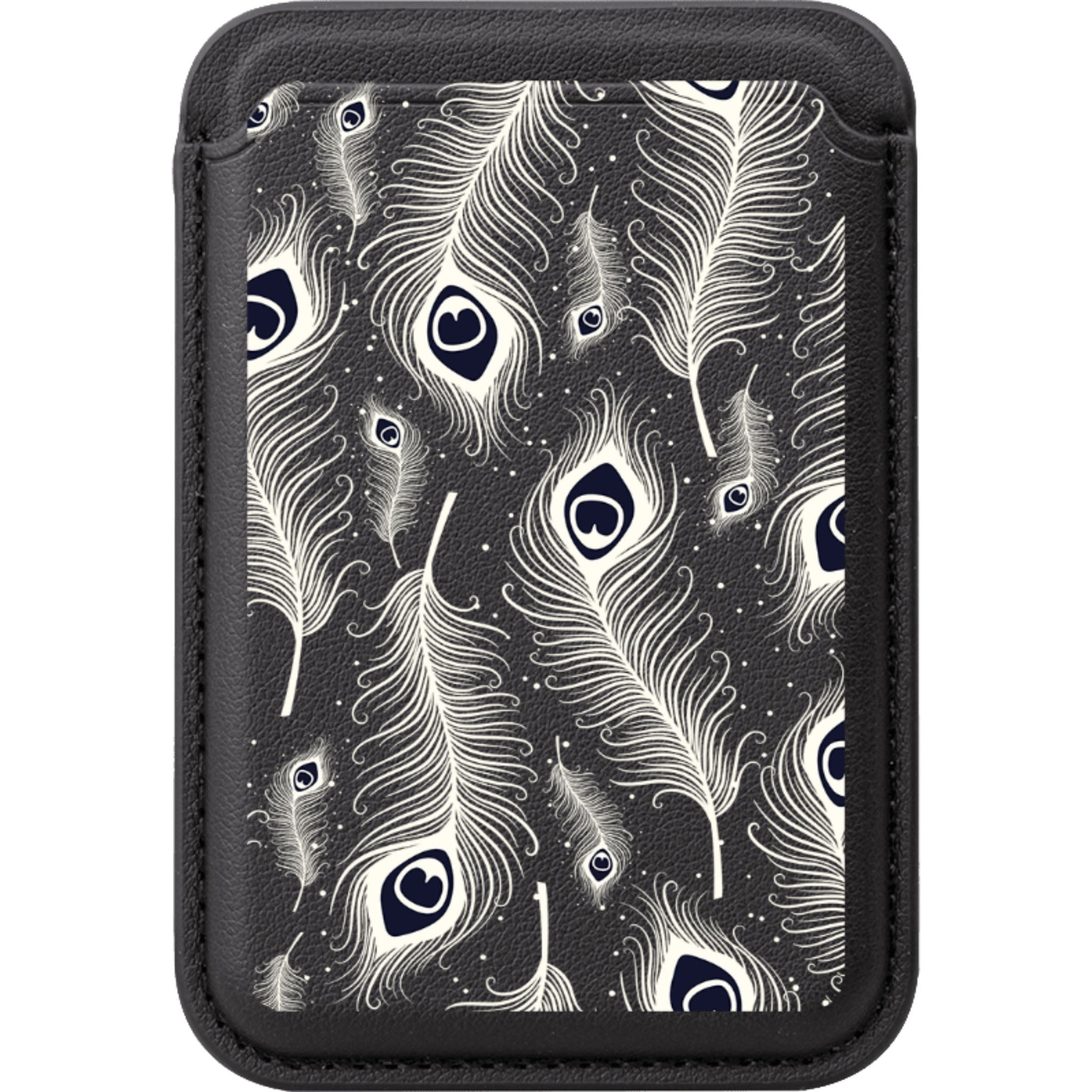 Feathers in Bloom — Magsafe Wallet for Black — Finnaij
