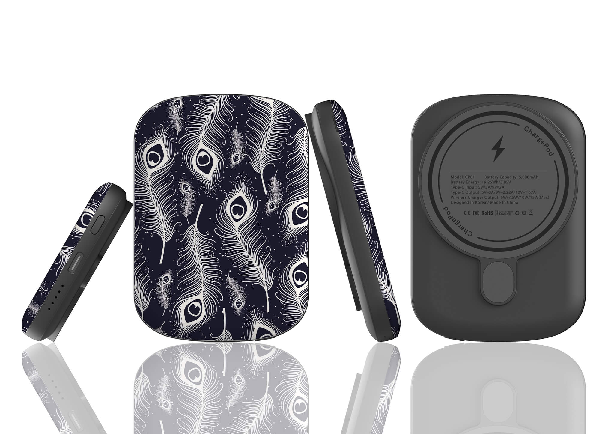 Feathers in Bloom MagSafe CHARGEPOD — Finnaij