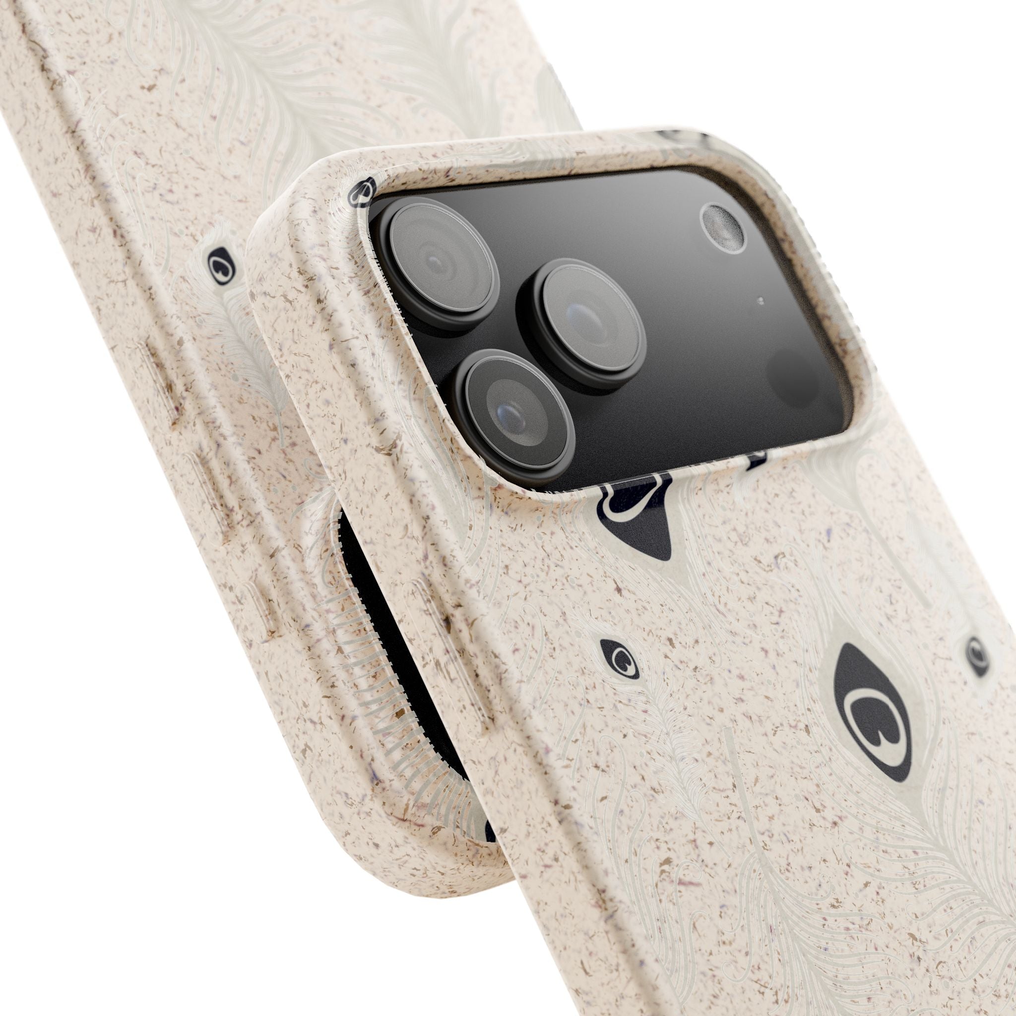 Feathers in Bloom Natural — iPhone Bio-degradable Case — Finnaij