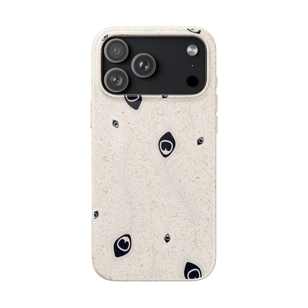 Feathers in Bloom Natural — iPhone Bio-degradable Case — Finnaij