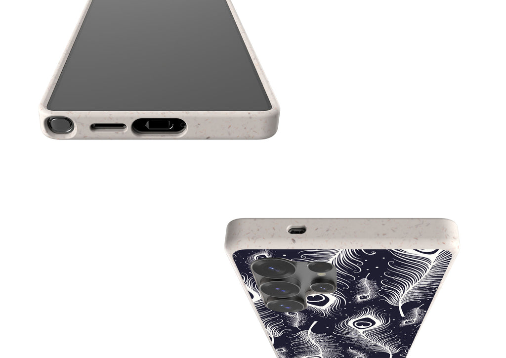 Feathers in Bloom Bio-degradable Case for Samsung Galaxy — Finnaij