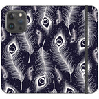 Feathers in Bloom Vegan Leather — Folio Wallet Case for iPhone — Finnaij