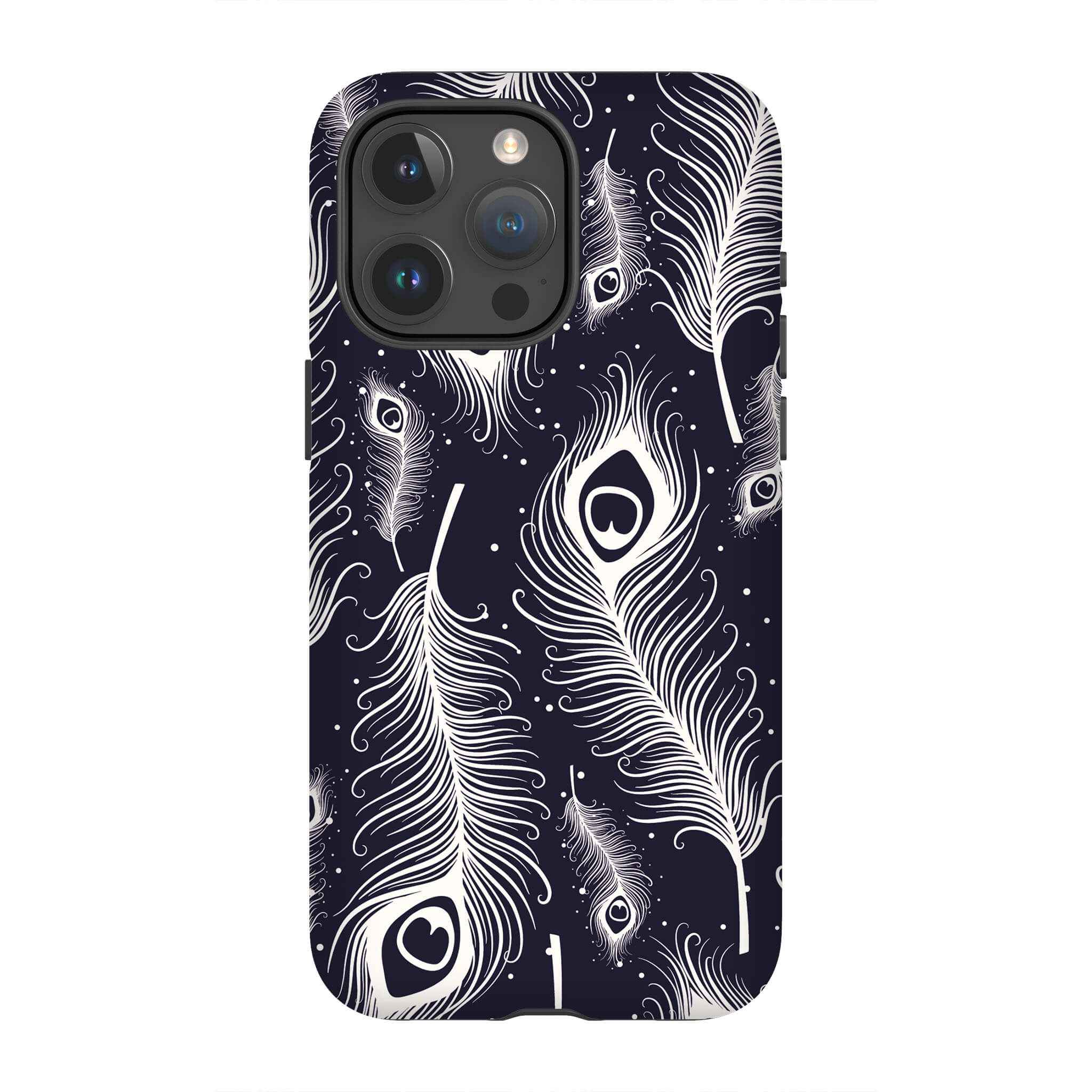 Feathers in Bloom Tough Case for iPhone — View 2 — Finnaij
