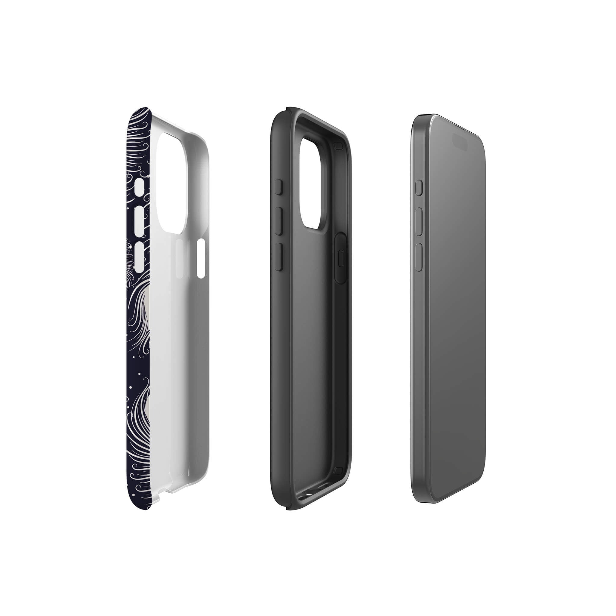 Feathers in Bloom Tough Case for iPhone — Finnaij