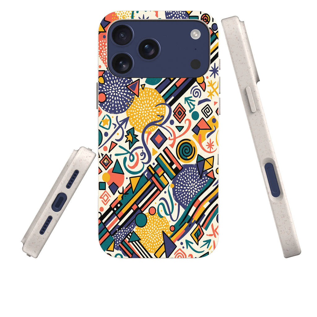 Festival Confetti (Daylight) by Ada Okoye — iPhone Bio-degradable Case — Three Quarter — Finnaij