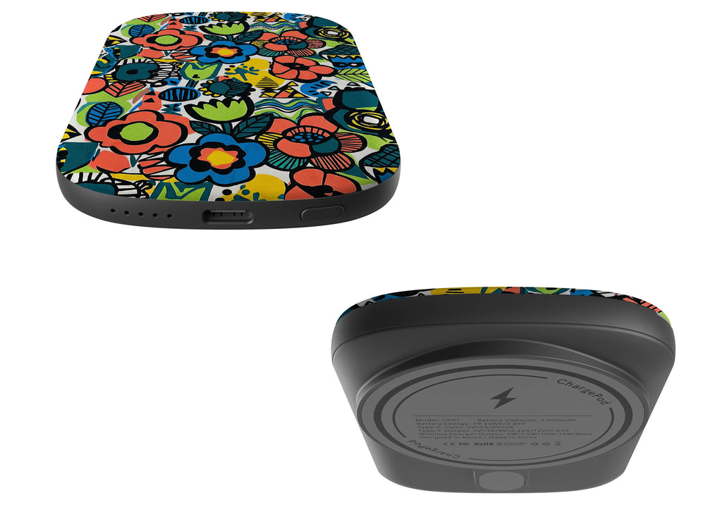 Floral Street Nordic by Salla Niemi — MagSafe CHARGEPOD — Finnaij