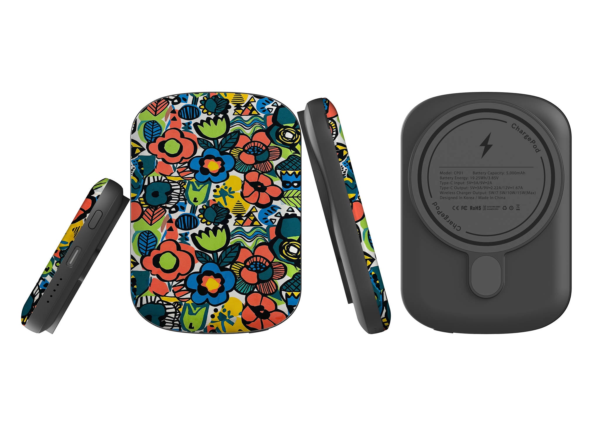Floral Street Nordic by Salla Niemi — MagSafe CHARGEPOD — Finnaij