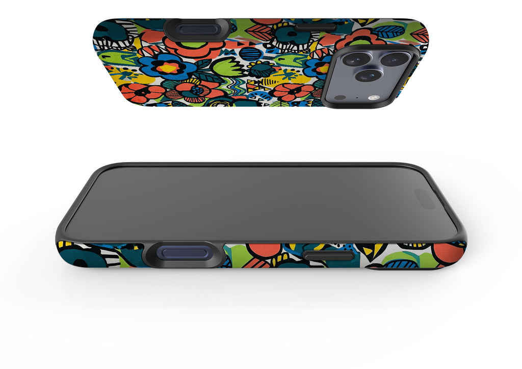 Floral Street Nordic by Salla Niemi — Magsafe Tough Case for iPhone — Finnaij
