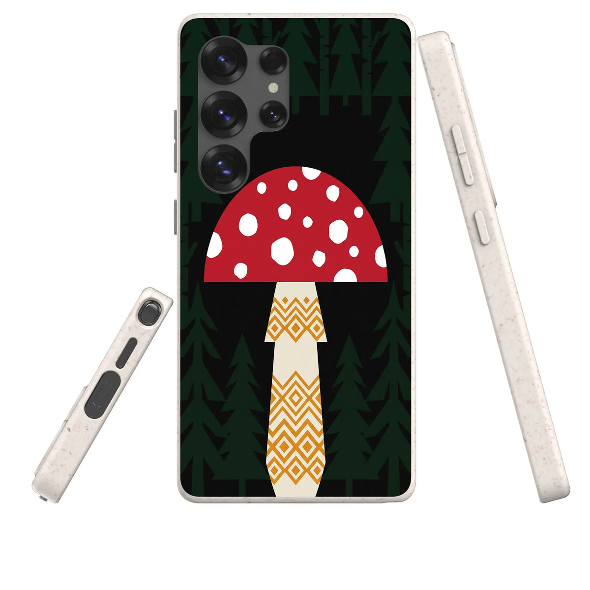 Fly Agaric — Samsung Galaxy Bio-degradable Case — Three Quarter — Finnaij