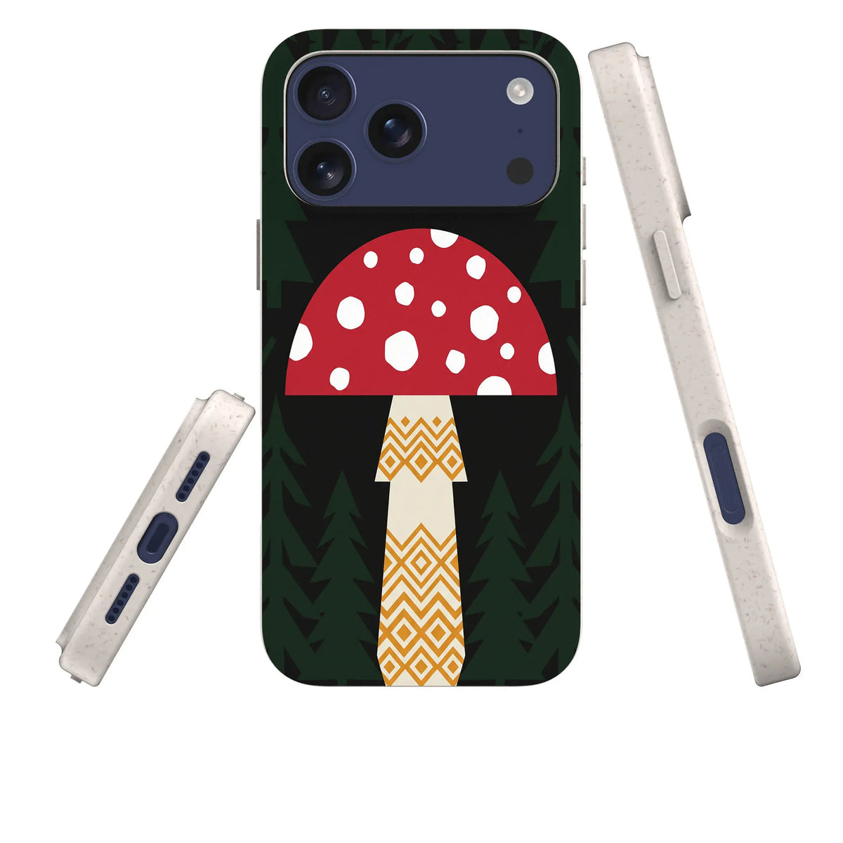Fly Agaric — iPhone Bio-degradable Case — Three Quarter — Finnaij