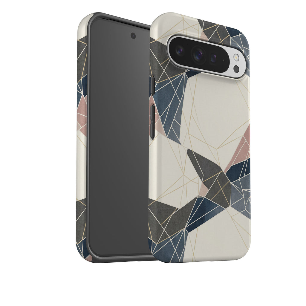 Frozen Lake Geometry by Elsi Vaarala Tough Case for Google Pixel — Finnaij