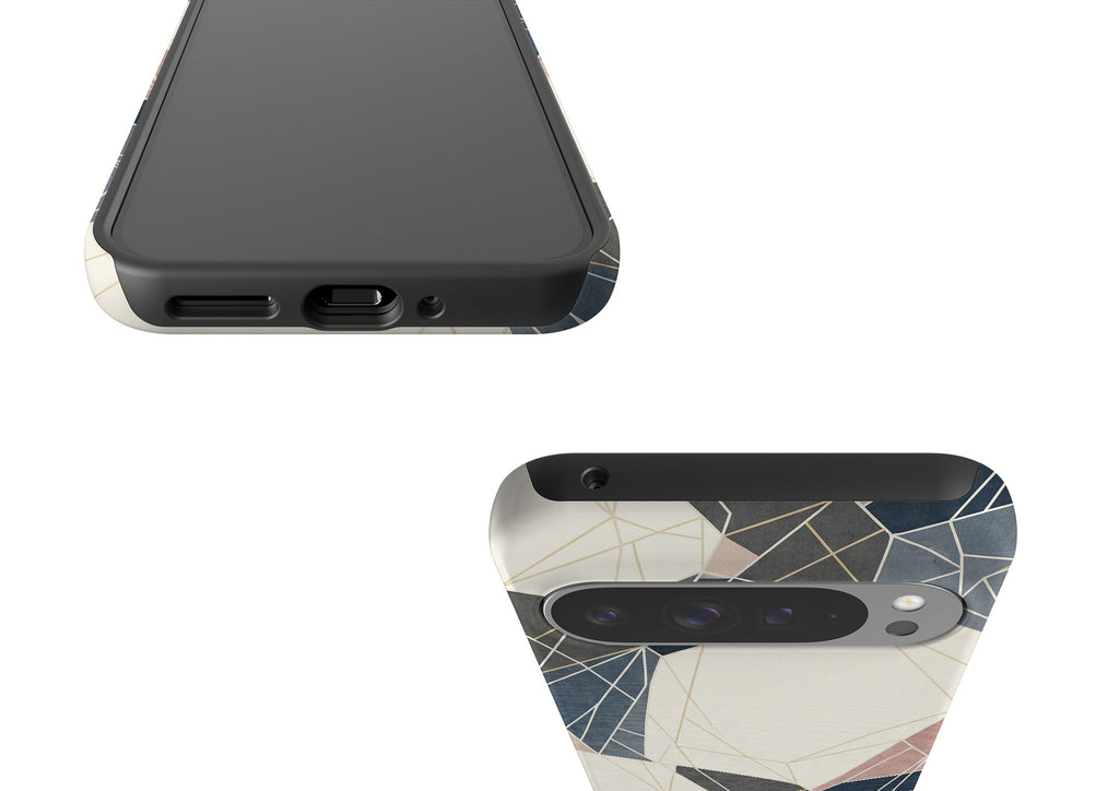 Frozen Lake Geometry by Elsi Vaarala — Tough Case for Google Pixel — Finnaij