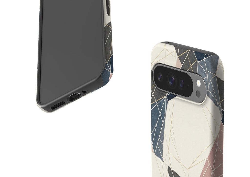 Frozen Lake Geometry by Elsi Vaarala Tough Case for Google Pixel — Finnaij