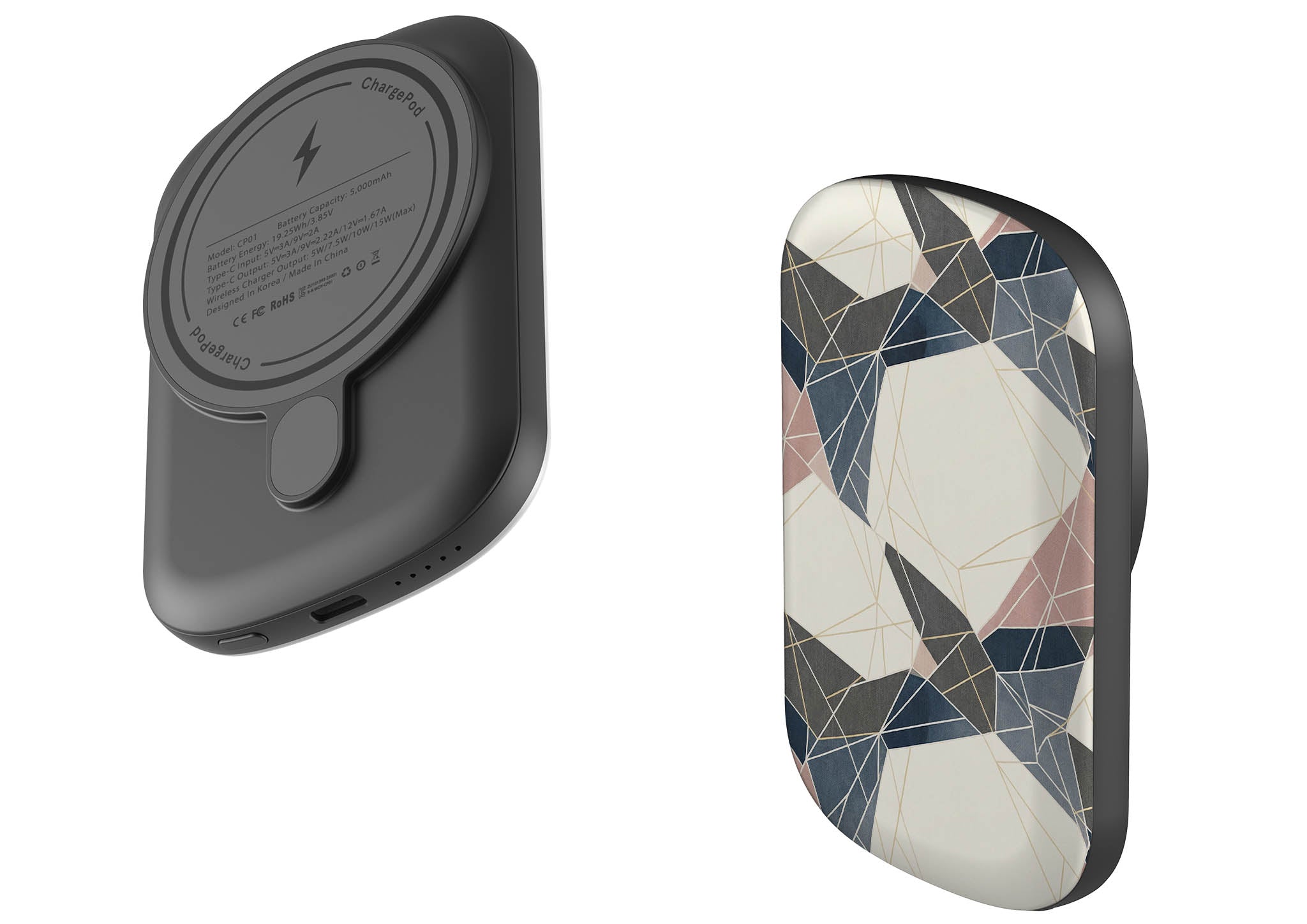 Frozen Lake Geometry by Elsi Vaarala — MagSafe CHARGEPOD — Finnaij