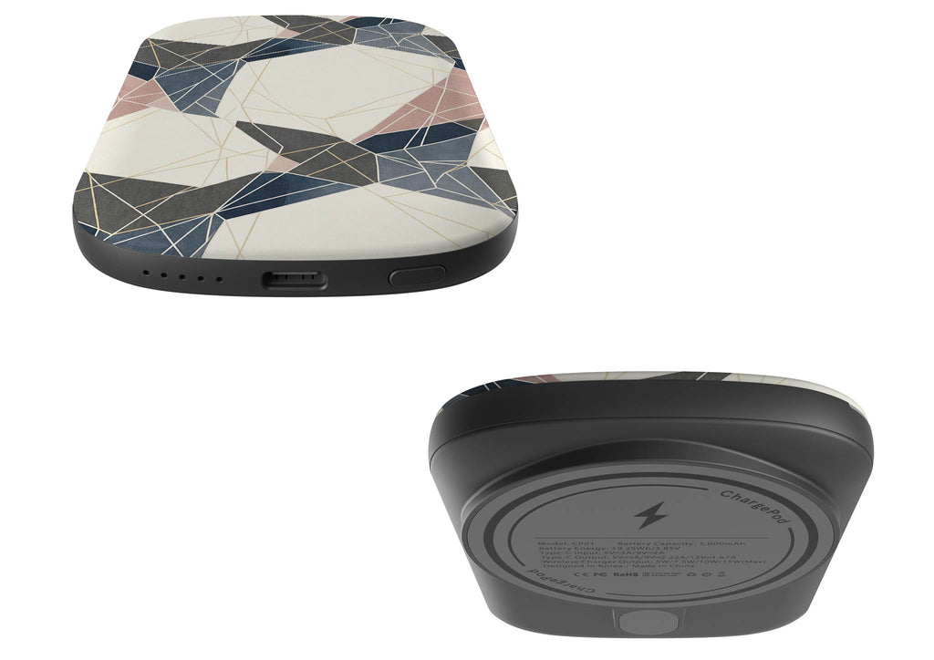 Frozen Lake Geometry by Elsi Vaarala — MagSafe CHARGEPOD — Finnaij