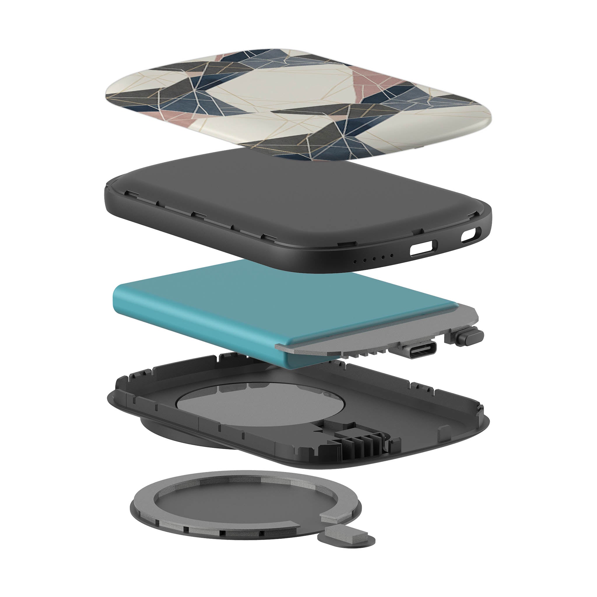 Frozen Lake Geometry by Elsi Vaarala — MagSafe CHARGEPOD — Finnaij