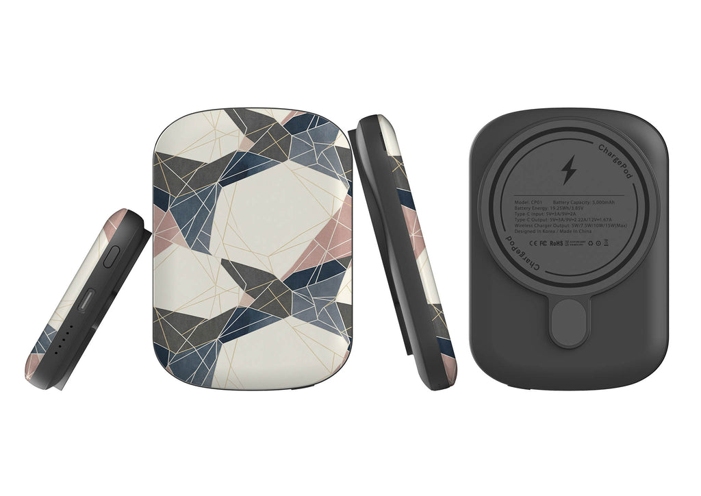 Frozen Lake Geometry by Elsi Vaarala — MagSafe CHARGEPOD — Finnaij