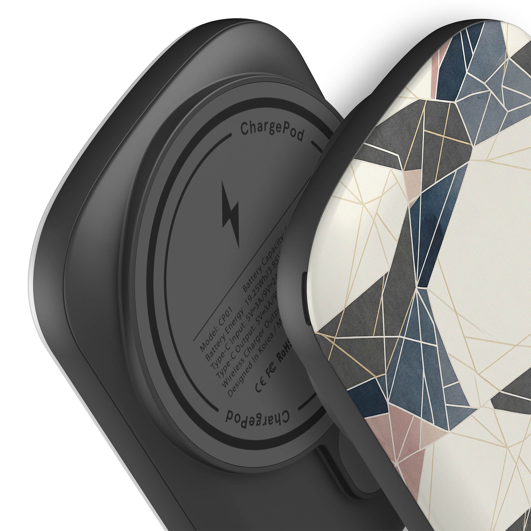 Frozen Lake Geometry by Elsi Vaarala — MagSafe CHARGEPOD — Finnaij