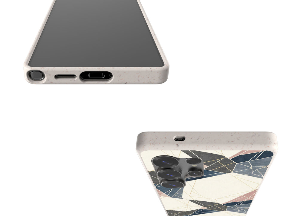 Frozen Lake Geometry by Elsi Vaarala — Galaxy Bio-degradable Case for Samsung Galaxy — Finnaij