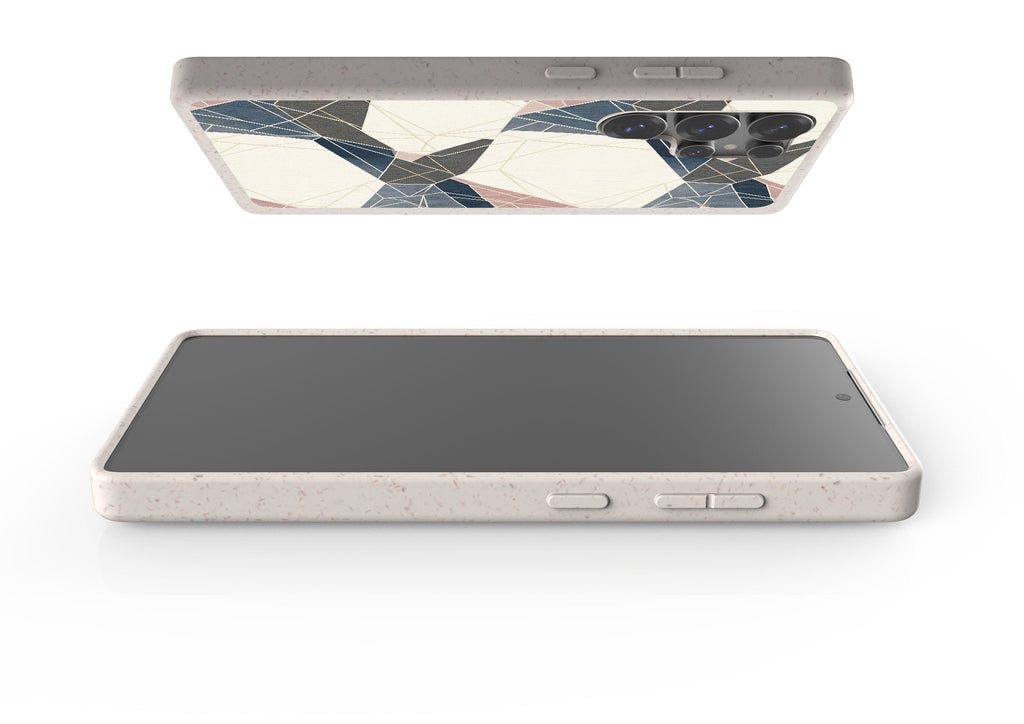 Frozen Lake Geometry by Elsi Vaarala — Galaxy Bio-degradable Case for Samsung Galaxy — Finnaij