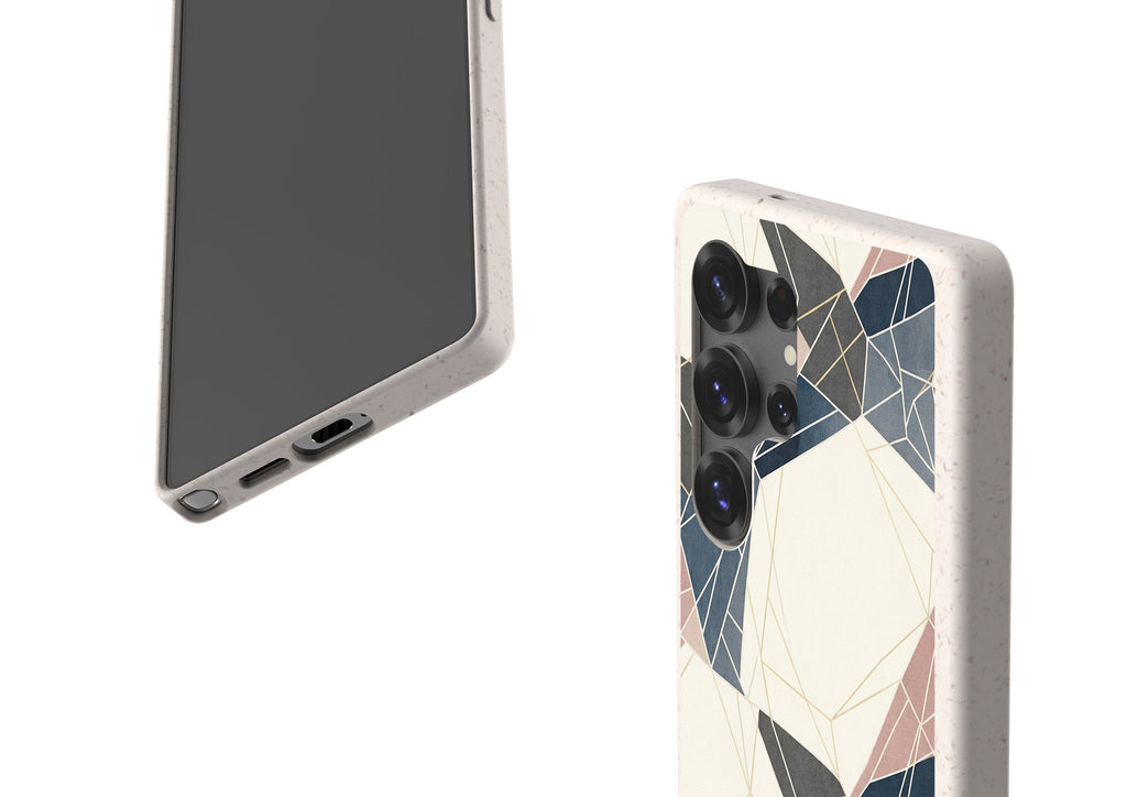 Frozen Lake Geometry by Elsi Vaarala Bio-degradable Case for Samsung Galaxy — Finnaij