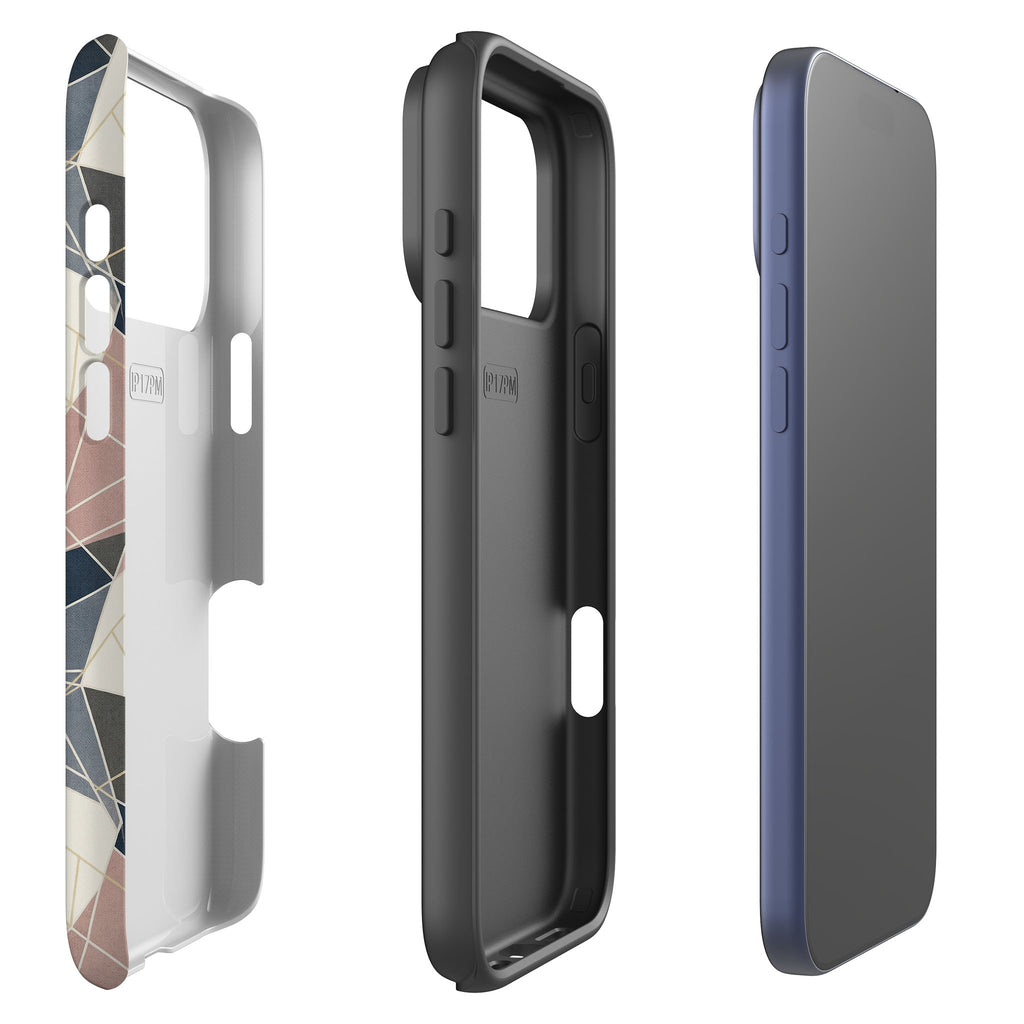 Frozen Lake Geometry by Elsi Vaarala Tough Case for iPhone — Finnaij