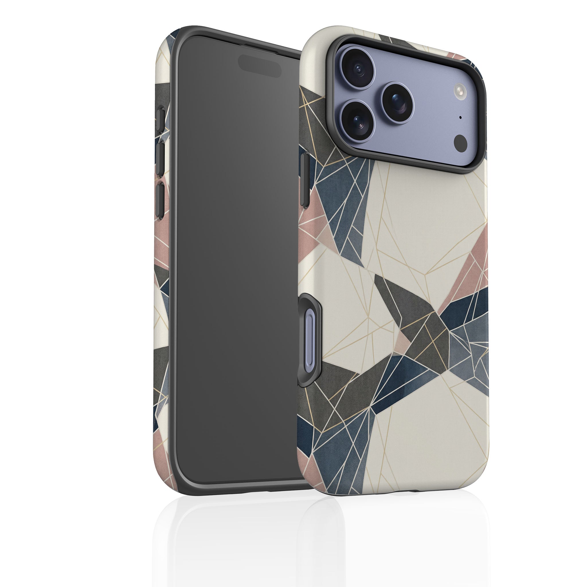 Frozen Lake Geometry by Elsi Vaarala Tough Case for iPhone — Finnaij