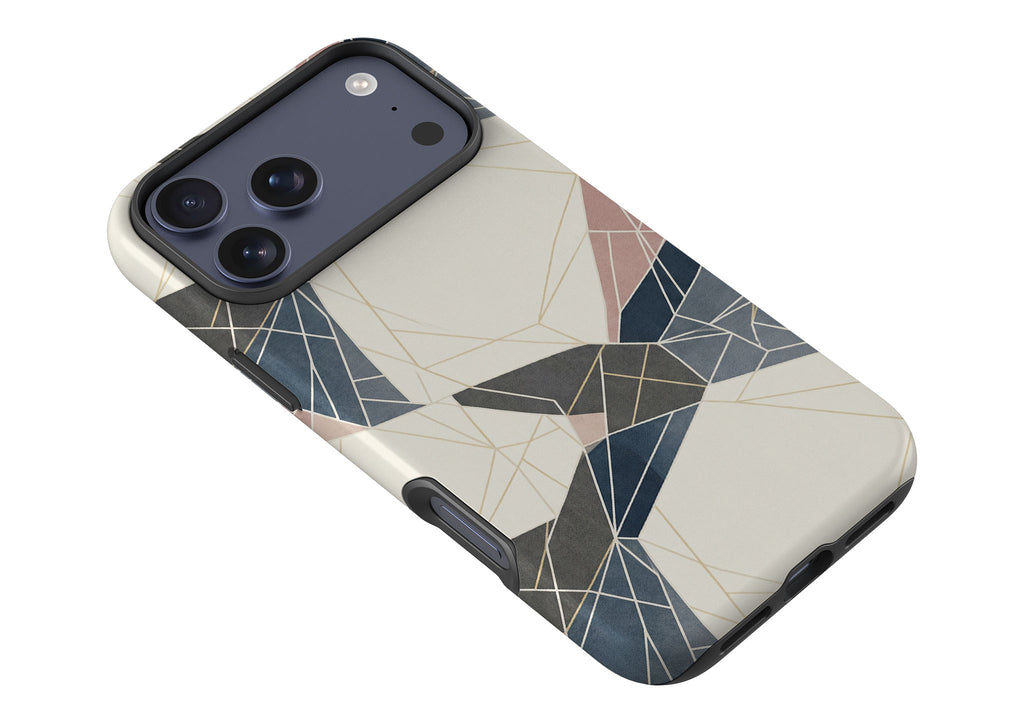 Frozen Lake Geometry by Elsi Vaarala — Tough Case for iPhone — Finnaij