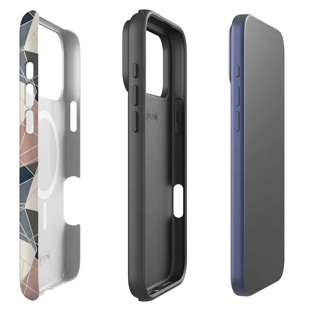 Frozen Lake Geometry by Elsi Vaarala — Magsafe Tough Case for iPhone — Finnaij