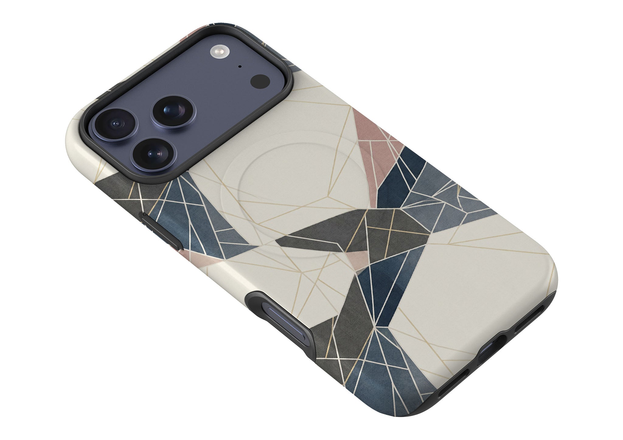 Frozen Lake Geometry by Elsi Vaarala — Magsafe Tough Case for iPhone — Finnaij