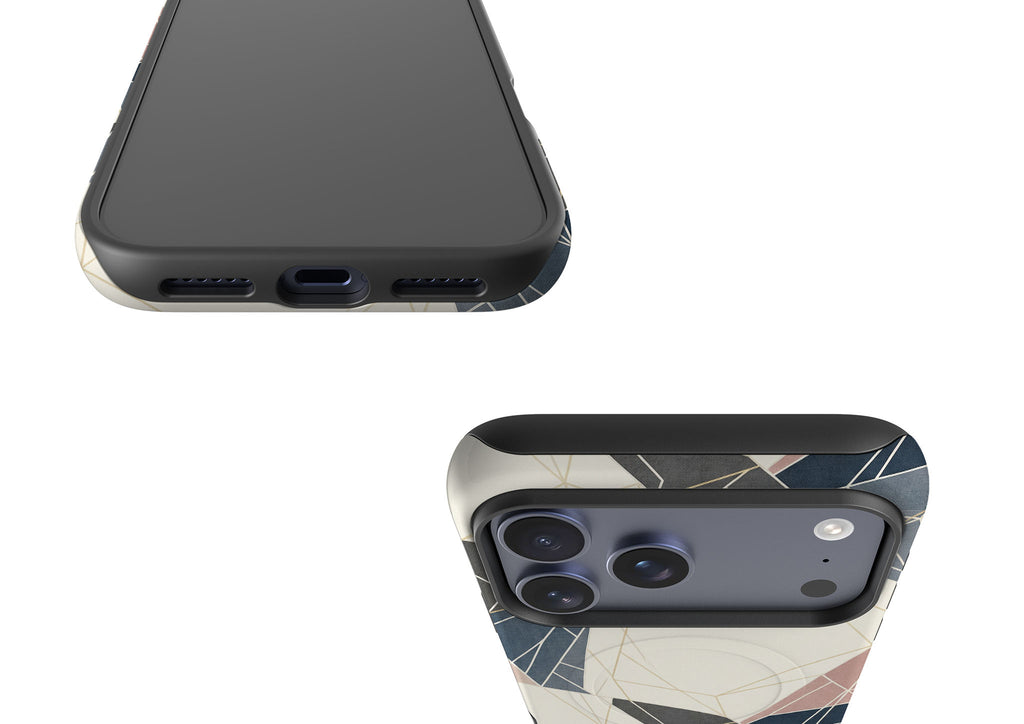 Frozen Lake Geometry by Elsi Vaarala — Magsafe Tough Case for iPhone — Finnaij